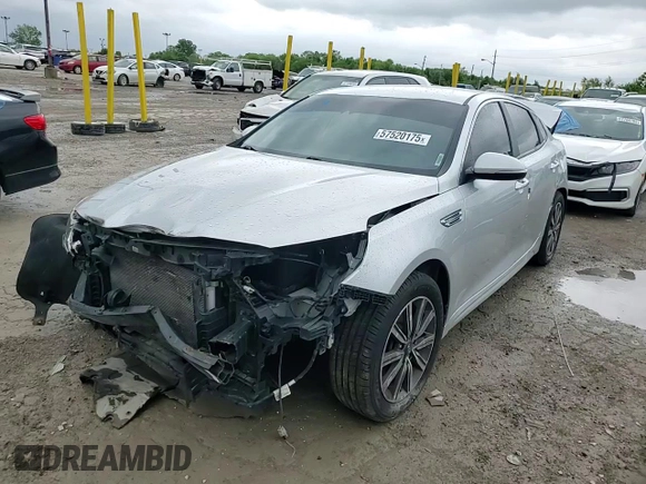 2019 Kia Optima LX with VIN 5XXGT4L3XKG377567, listed as a Copart auction lot 57520175 with 159,307 mi miles and Salvage title. Bid and sale history available at DreamBid. Image 14.