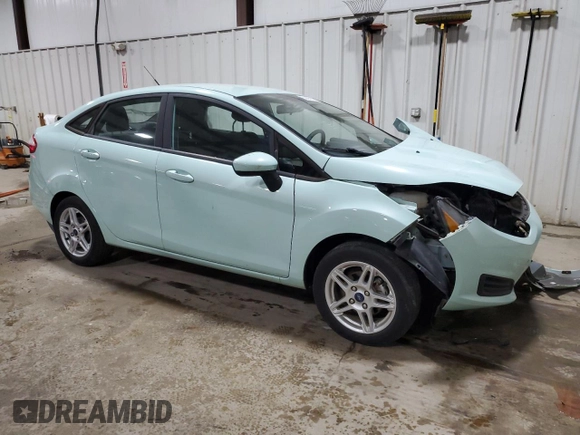 2017 Ford Fiesta SE with VIN 3FADP4BJ1HM130345, listed as a Copart auction lot 53096195 with 10,615 mi miles and Salvage Title. Bid and sale history available at carsss.com. Image 4.