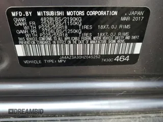 2017 Mitsubishi Outlander SE with VIN JA4AZ3A30HZ045252, listed as a Copart auction lot 63593705 with 121,497 mi miles and Clean title. Bid and sale history available at DreamBid. Image 13.