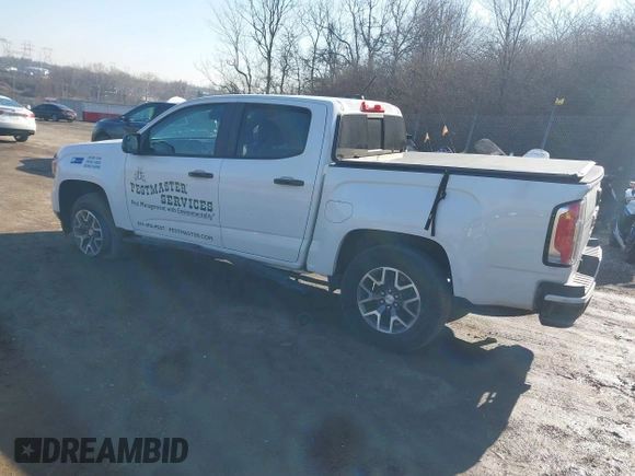 2021 GMC Canyon 4WD AT4 w/Leather with VIN 1GTG6FEN0M1279289, listed as a IAAI auction lot 41620801 with 134,699 mi miles. Bid and sale history available at carsss.com. Image 3.