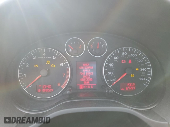 2008 Audi A3 S-Line with VIN WAUKD78PX8A086735, listed as a Copart auction lot 85099384 with 67,457 mi miles and Salvage Title. Bid and sale history available at carsss.com. Image 9.
