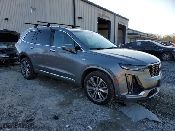 2020 Cadillac XT6 AWD Premium Luxury with VIN 1GYKPDRSXLZ135786, listed as a Copart auction lot 43559095 with 98,914 mi miles and Salvage Title. Bid and sale history available at carsss.com. Image 4.