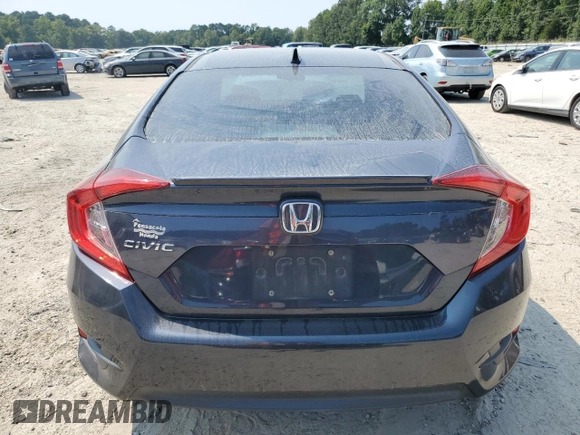 2017 Honda Civic Sedan EX-T with VIN 19XFC1F32HE026353, listed as a Copart auction lot 67350684 with 0 mi miles and Salvage Title. Bid and sale history available at carsss.com. Image 6.
