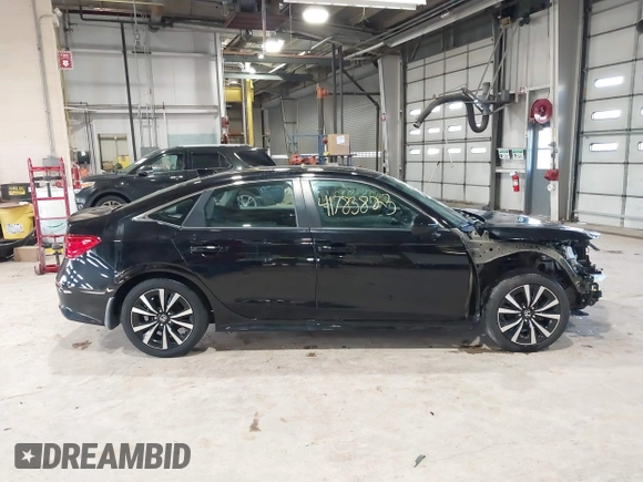 2023 Honda Civic Sedan EX with VIN 2HGFE1F74PH309693, listed as a IAAI auction lot 41783823 with 35,815 mi miles. Bid and sale history available at carsss.com. Image 14.