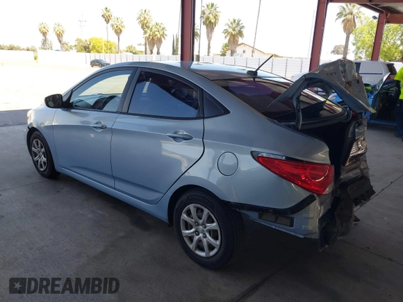 2014 Hyundai Accent GLS with VIN KMHCT4AE8EU704450, listed as a IAAI auction lot 42153043 with 139,715 mi miles. Bid and sale history available at carsss.com. Image 3.