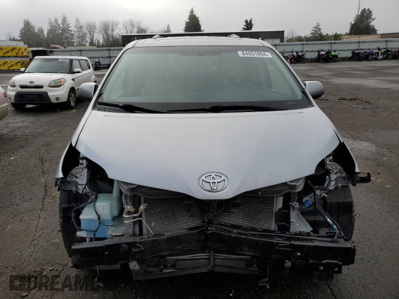 2015 Toyota Sienna Ltd with VIN 5TDDK3DC1FS094400, listed as a Copart auction lot 84051894 with 37,306 mi miles and Salvage Title. Bid and sale history available at carsss.com. Image 5.
