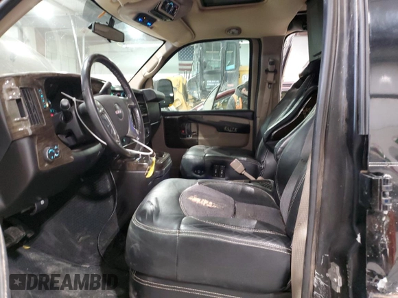 2012 GMC Savana Cargo Van YF7 Upfitter with VIN 1GDS8DC49C1150688, listed as a Copart auction lot 44946485 with 96,026 mi miles and Salvage Title. Bid and sale history available at carsss.com. Image 7.