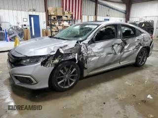 2021 Honda Civic Sedan EX-L with VIN 19XFC1F73ME208527, listed as a Copart auction lot 78824874 with 65,910 mi miles and Salvage Title. Bid and sale history available at carsss.com. Image 1.