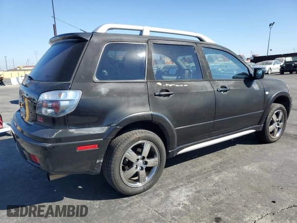 2006 Mitsubishi Outlander SE with VIN JA4LX41F06U016181, listed as a Copart auction lot 75138614 with 148,211 mi miles and Salvage Title. Bid and sale history available at carsss.com. Image 3.