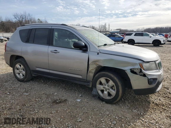2015 Jeep Compass Sport with VIN 1C4NJCBA9FD104823, listed as a Copart auction lot 43799545 with 101,650 mi miles and Salvage Title. Bid and sale history available at carsss.com. Image 4.