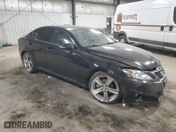 2013 Lexus IS 250 with VIN JTHBF5C26D5187477, listed as a Copart auction lot 51536255 with Not Provided miles and Salvage Title. Bid and sale history available at DreamBid. Image 4.
