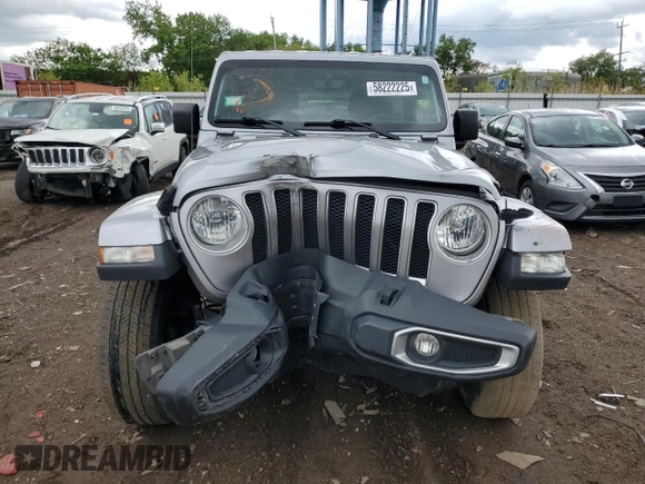 2018 Jeep Wrangler Unlimited Sahara with VIN 1C4HJXEG6JW239095, listed as a Copart auction lot 58222225 with 59,969 mi miles and Salvage title. Bid and sale history available at DreamBid. Image 5.