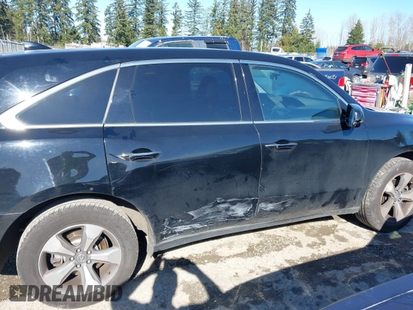 2016 Acura MDX with VIN 5FRYD3H25GB014565, listed as a IAAI auction lot 41678737 with 101,682 mi miles. Bid and sale history available at carsss.com. Image 14.