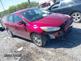 2016 Ford Focus SE with VIN 1FADP3F20GL378468, listed as a IAAI auction lot 41995342 with 59,075 mi miles. Bid and sale history available at carsss.com. Image 1.