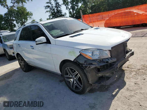2014 Mercedes-Benz M 350 with VIN 4JGDA5JB0EA283475, listed as a Copart auction lot 57140295 with 105,777 mi miles and Salvage title. Bid and sale history available at DreamBid. Image 4.