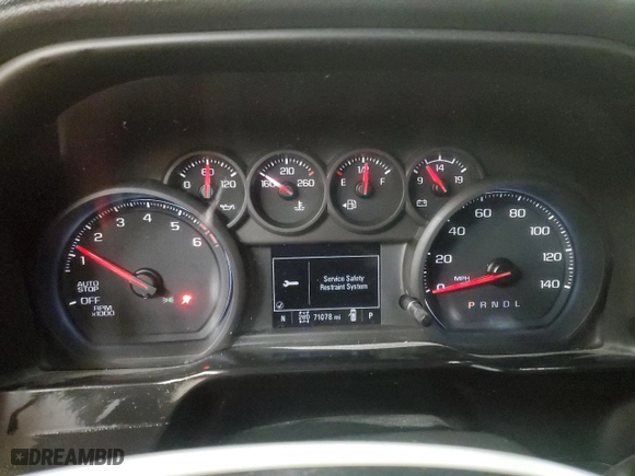 2021 Chevrolet Silverado 1500 Custom with VIN 1GCPYBEK1MZ343558, listed as a Copart auction lot 46449465 with 71,078 mi miles and Non Repairable. Bid and sale history available at carsss.com. Image 9.