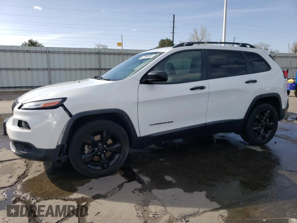 2017 Jeep Cherokee Sport with VIN 1C4PJMAB7HW576356, listed as a Copart auction lot 52159205 with 87,812 mi miles and Salvage Title. Bid and sale history available at carsss.com. Image 1.