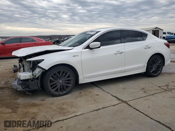 2020 Acura ILX w/Premium/A-SPEC Pkg with VIN 19UDE2F83LA006726, listed as a Copart auction lot 88678415 with 53,089 mi miles and Clean Title. Bid and sale history available at carsss.com. Image 1.