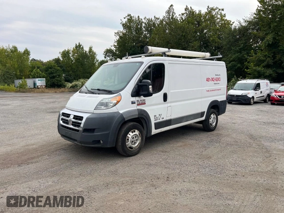 2016 Ram ProMaster Cargo with VIN 3C6TRVAG6GE116730, listed as a Copart auction lot 81527864 with 214,354 mi miles and Clean Title. Bid and sale history available at DreamBid. Image 1.