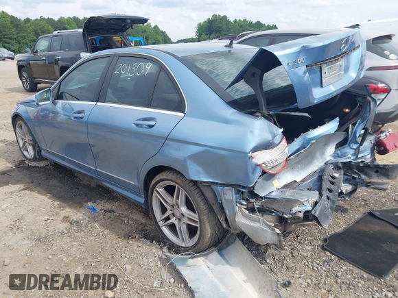 2010 Mercedes-Benz C 300 Sport with VIN WDDGF5EB0AF438140, listed as a IAAI auction lot 42497259 with 185,213 mi miles and . Bid and sale history available at DreamBid. Image 3.