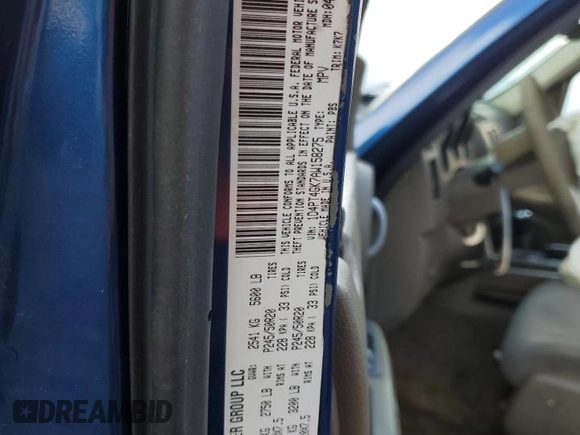 2010 Dodge Nitro Heat with VIN 1D4PT4GK7AW158275, listed as a Copart auction lot 85861784 with 243,809 mi miles and Salvage title. Bid and sale history available at DreamBid. Image 15.