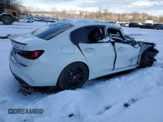 2022 BMW 3 Series M340i xDrive with VIN 3MW5U9J04N8C57069, listed as a Copart auction lot 88677765 with 0 mi miles and Salvage Title. Bid and sale history available at carsss.com. Image 3.