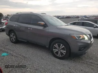 2018 Nissan Pathfinder SV with VIN 5N1DR2MM8JC611020, listed as a Copart auction lot 60131015 with 123,216 mi miles and Salvage title. Bid and sale history available at DreamBid. Image 4.