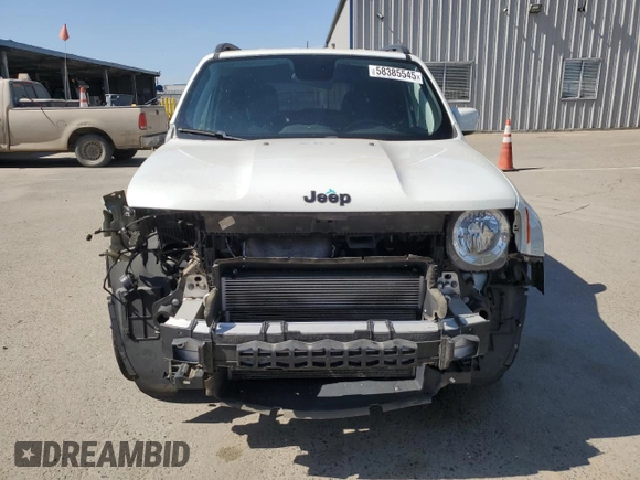 2020 Jeep Renegade Latitude with VIN ZACNJABB9LPL09209, listed as a Copart auction lot 58385545 with 69,459 mi miles and Salvage title. Bid and sale history available at DreamBid. Image 5.