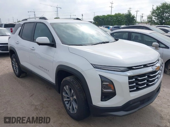 2025 Chevrolet Equinox AWD LT with VIN 3GNAXPEG0SL225403, listed as a IAAI auction lot 41939132 with 9,788 mi miles. Bid and sale history available at carsss.com. Image 1.