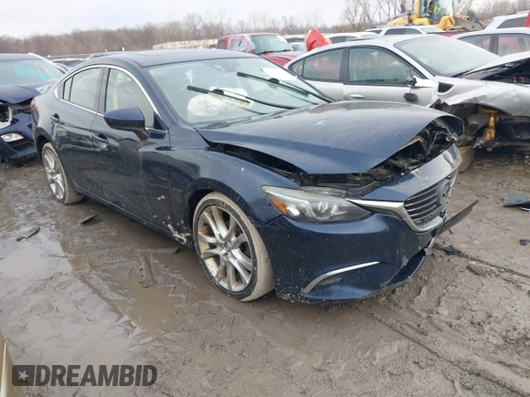 2016 Mazda Mazda6 i Touring with VIN JM1GJ1T54G1434497, listed as a IAAI auction lot 41654012 with 133,901 mi miles. Bid and sale history available at carsss.com. Image 1.