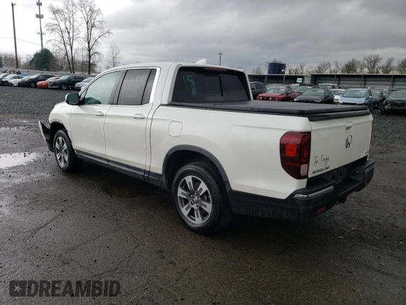 2019 Honda Ridgeline RTL-T with VIN 5FPYK3F63KB006493, listed as a Copart auction lot 43466445 with 51,021 mi miles and Salvage title. Bid and sale history available at DreamBid. Image 2.
