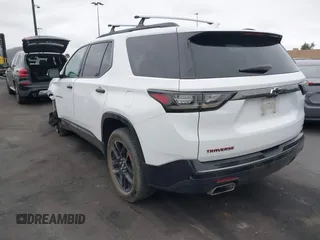 2020 Chevrolet Traverse Premier with VIN 1GNEVKKWXLJ120947, listed as a IAAI auction lot 42078271 with 123,911 mi miles. Bid and sale history available at carsss.com. Image 3.