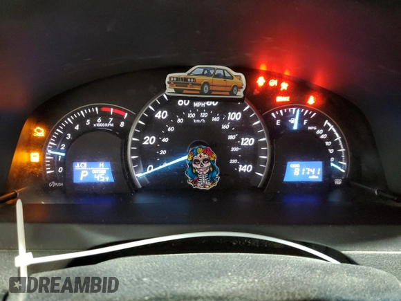 2013 Toyota Camry L with VIN 4T4BF1FK9DR288204, listed as a Copart auction lot 49814625 with 81,741 mi miles and Salvage Title. Bid and sale history available at DreamBid. Image 9.