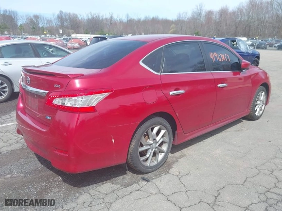 2014 Nissan Sentra SV with VIN 3N1AB7AP6EL645171, listed as a IAAI auction lot 41963853 with 142,563 mi miles. Bid and sale history available at carsss.com. Image 4.