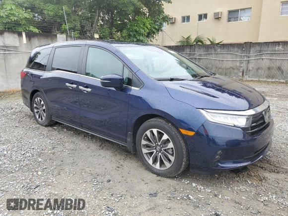 2023 Honda Odyssey EX-L with VIN 5FNRL6H69PB006143, listed as a Copart auction lot 46552245 with 30,674 mi miles and Salvage Title. Bid and sale history available at carsss.com. Image 4.