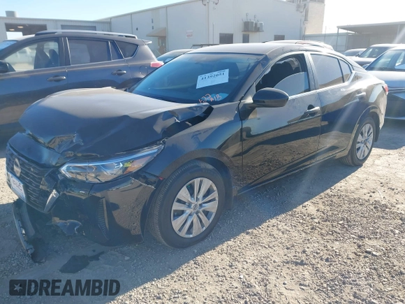 2025 Nissan Sentra S with VIN 3N1AB8BV6SY262493, listed as a IAAI auction lot 41392051 with 942 mi miles and . Bid and sale history available at DreamBid. Image 2.