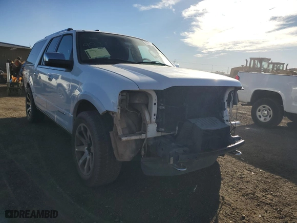 2015 Ford Expedition EL Platinum with VIN 1FMJK1MT4FEF03580, listed as a Copart auction lot 86885804 with 131,269 mi miles and Salvage Title. Bid and sale history available at carsss.com. Image 4.