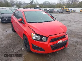 2015 Chevrolet Sonic LT with VIN 1G1JC5SBXF4179097, listed as a IAAI auction lot 41715882 with 127,163 mi miles and . Bid and sale history available at DreamBid. Image 1.