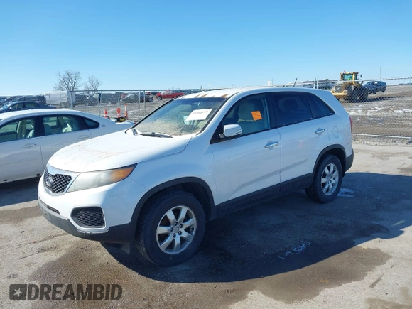 2011 Kia Sorento LX with VIN 5XYKT3A1XBG130115, listed as a IAAI auction lot 41844149 with 202,443 mi miles and . Bid and sale history available at carsss.com. Image 2.