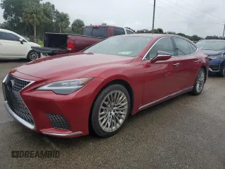 2024 Lexus LS with VIN JTHD51FF8R5019933, listed as a Copart auction lot 75070374 with 0 mi miles and Salvage Title. Bid and sale history available at carsss.com. Image 1.