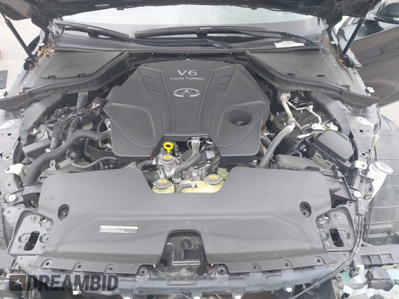 2020 Infiniti Q50 3.0t LUXE with VIN JN1EV7AP6LM206614, listed as a IAAI auction lot 41868604 with 54,247 mi miles. Bid and sale history available at carsss.com. Image 10.