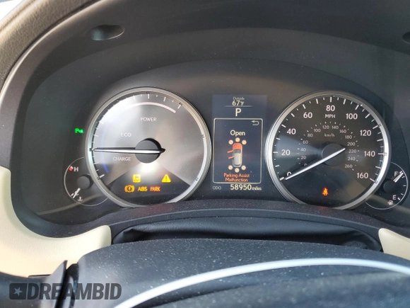2015 Lexus NX 300h with VIN JTJBJRBZ2F2022484, listed as a Copart auction lot 84752004 with 58,950 mi miles and Salvage title. Bid and sale history available at DreamBid. Image 9.