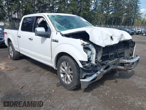 2015 Ford F-150 XLT w/HD Payload Pkg with VIN 1FTFW1EF9FFB93654, listed as a IAAI auction lot 41983418 with 158,754 mi miles. Bid and sale history available at carsss.com. Image 1.
