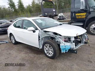 2025 Toyota Camry LE с VIN 4T1DBADK5SU522109, выставлен на аукционе IAAI как лот 42220850 с пробегом 298 миль миль и . История ставок и продаж доступна на DreamBid. Изображение 1.
