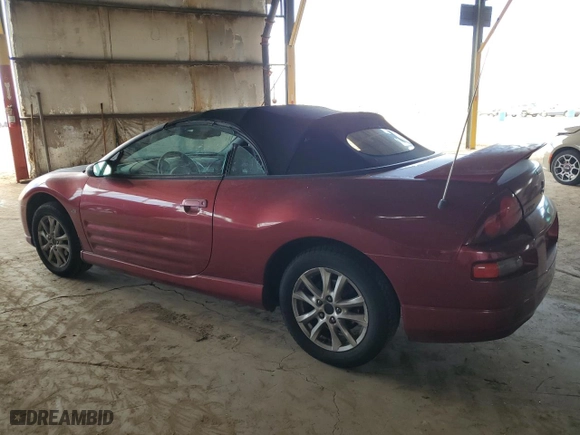 2001 Mitsubishi Eclipse GT with VIN 4A3AE85H11E204181, listed as a Copart auction lot 53400325 with 173,977 mi miles and Clean Title. Bid and sale history available at carsss.com. Image 2.