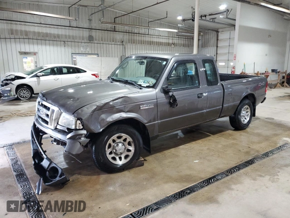 2010 Ford Ranger XLT with VIN 1FTLR4FEXAPA59563, listed as a Copart auction lot 53539745 with 110,784 mi miles and Salvage title. Bid and sale history available at DreamBid. Image 1.