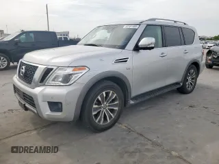 2019 Nissan Armada SL z VIN JN8AY2ND6K9092271, wystawiony jako Copart lot #53181405 z przebiegiem 139 739 mil mil oraz Szkoda całkowita • Salvage title. Historia ofert i sprzedaży dostępna na DreamBid. Obrazek 1.