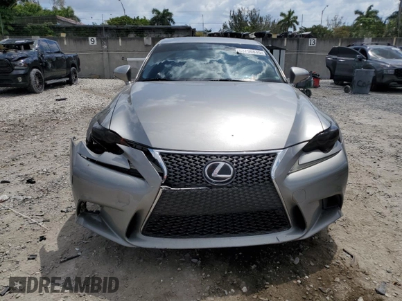 2015 Lexus IS 250 with VIN JTHBF1D20F5077891, listed as a Copart auction lot 53798835 with 126,813 mi miles and Salvage Title. Bid and sale history available at carsss.com. Image 5.