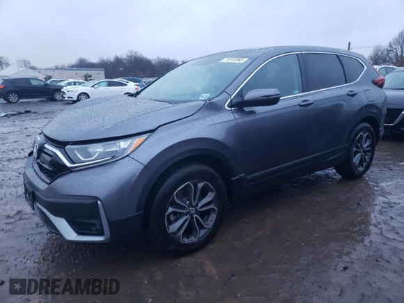 2022 Honda CR-V EX with VIN 2HKRW2H50NH668490, listed as a Copart auction lot 71013392 with 1,844 mi miles. Bid and sale history available at carsss.com. Image 1.