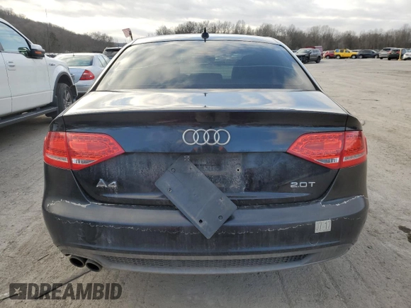 2012 Audi A4 2.0T Premium Plus with VIN WAUEFAFL6CN008443, listed as a Copart auction lot 44384415 with 153,566 mi miles and Salvage Title. Bid and sale history available at carsss.com. Image 6.